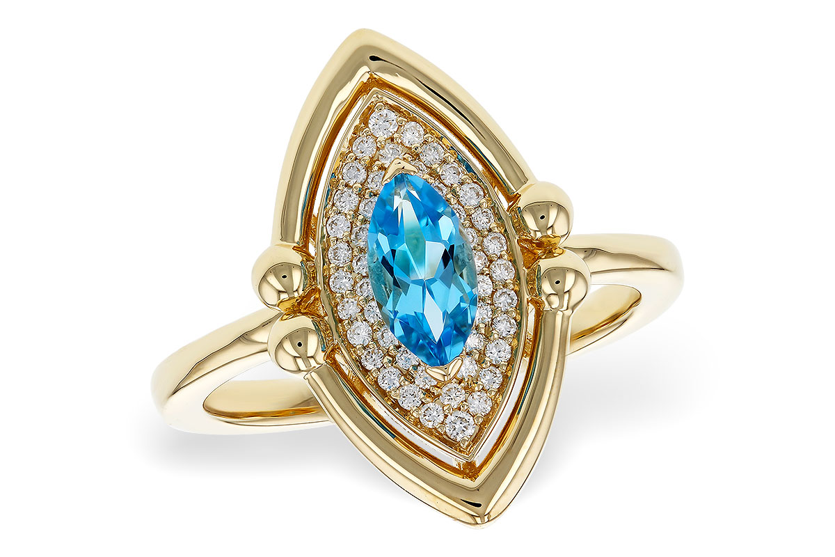 D292-81384: LDS RG .54 BLUE TOPAZ .70 TGW (8x4MM BT)