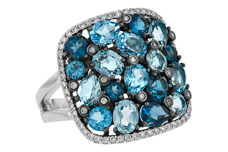 E205-50484: LDS RG 3.67 BLUE TOPAZ 3.94 TGW