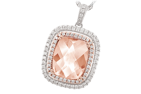 E206-40493: NECK 4.20 MORGANITE 4.66 TGW