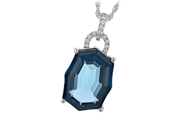 E207-35993: NECK 11.75 LONDON BLUE TOPAZ 11.85 TGW