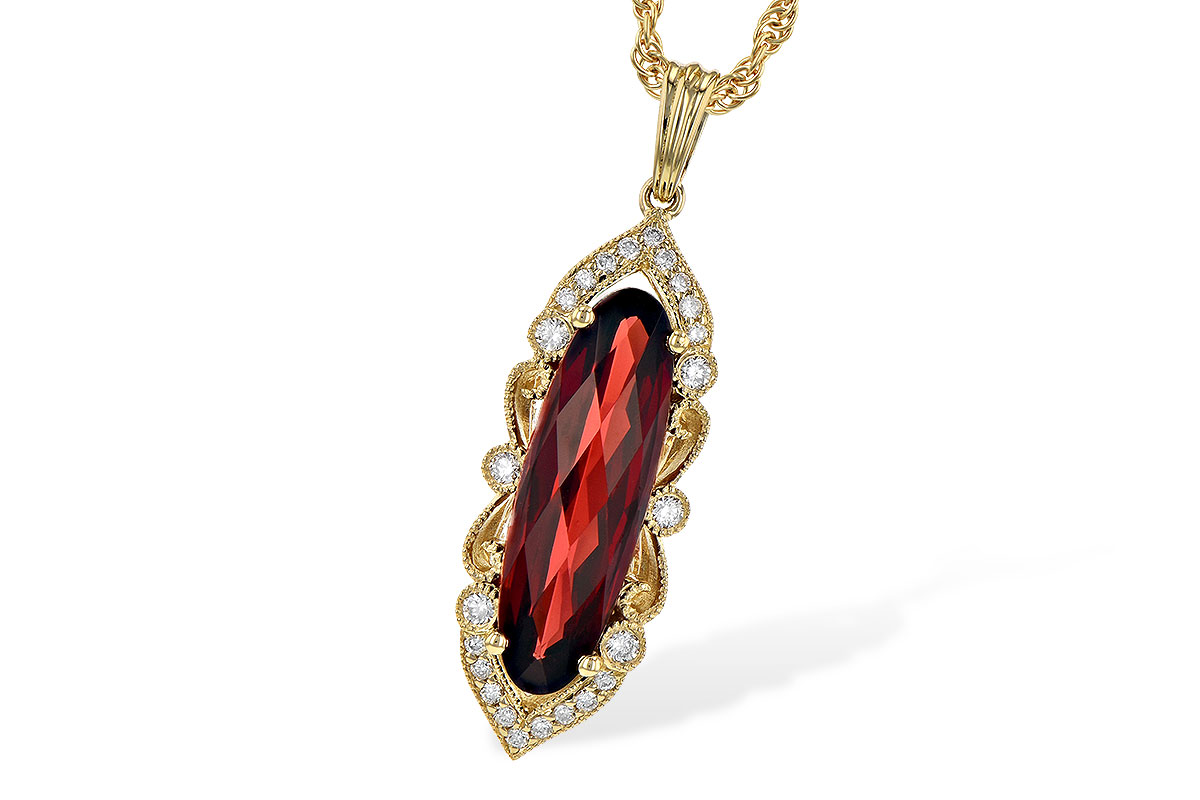 E208-24156: NECK 2.58 GARNET 2.70 TGW