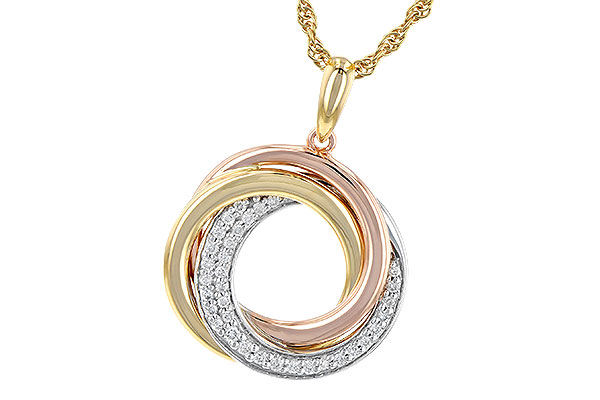 E208-25056: NECKLACE .15 TW