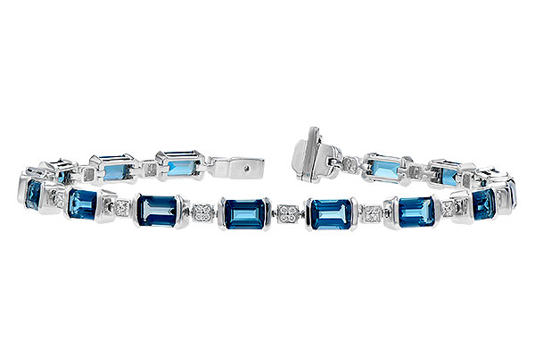 E290-93220: BRACELET 7.90 LONDON BLUE TOPAZ 8.13 TGW