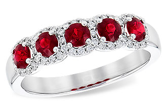 E291-82275: LDS RG .66 TW RUBY .86 TGW