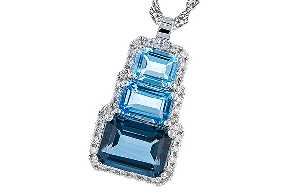 E291-85075: NECK 2.48 TW BLUE TOPAZ 2.64 TGW