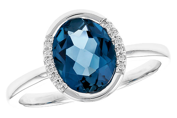 E291-85975: LDS RG 1.90 TW LONDON BLUE TOPAZ 1.93 TGW(9x7 LBT)