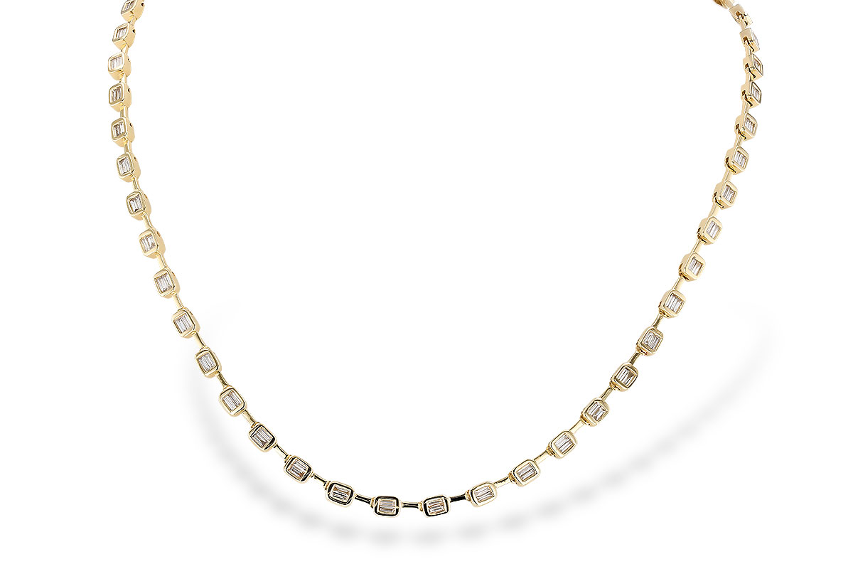 E291-86856: NECKLACE 2.05 TW BAGUETTES (17 INCHES)