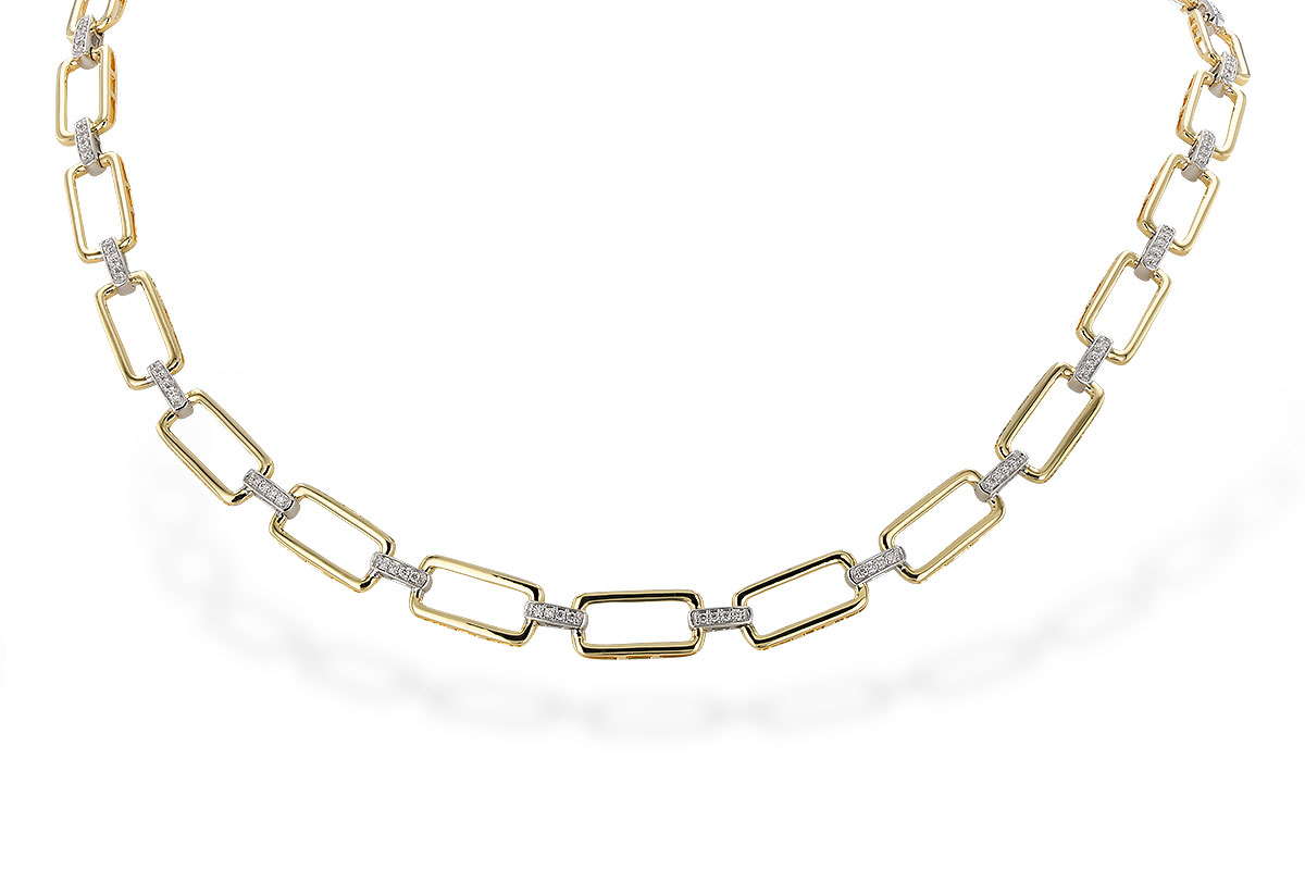 E291-88711: NECKLACE .50 TW (17")