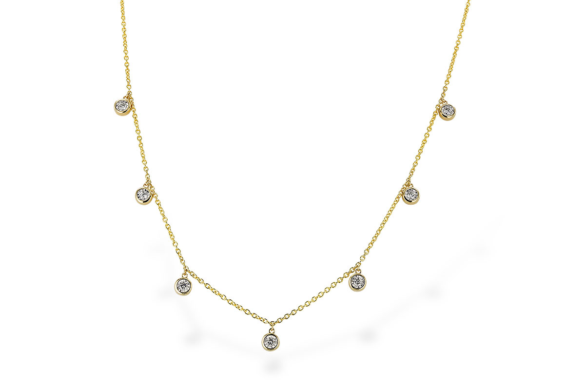 E291-89584: NECKLACE .32 TW (18")