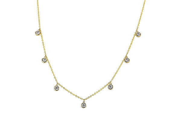 E291-89584: NECKLACE .32 TW (18")