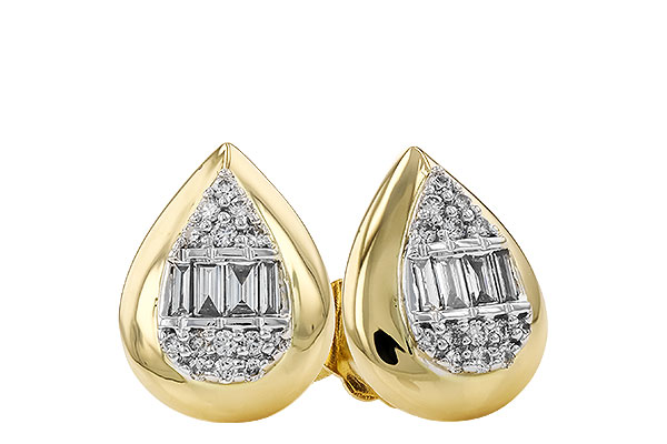E291-90475: EARRINGS .09 BAG .18 TW