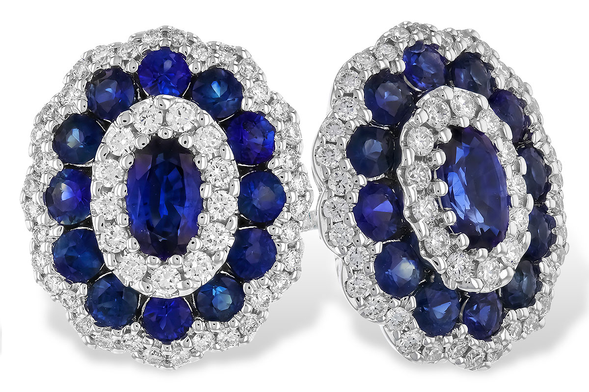 E291-90529: EARR 1.77 TW SAPPHIRE 2.24 TGW (5x3MM SAPP)