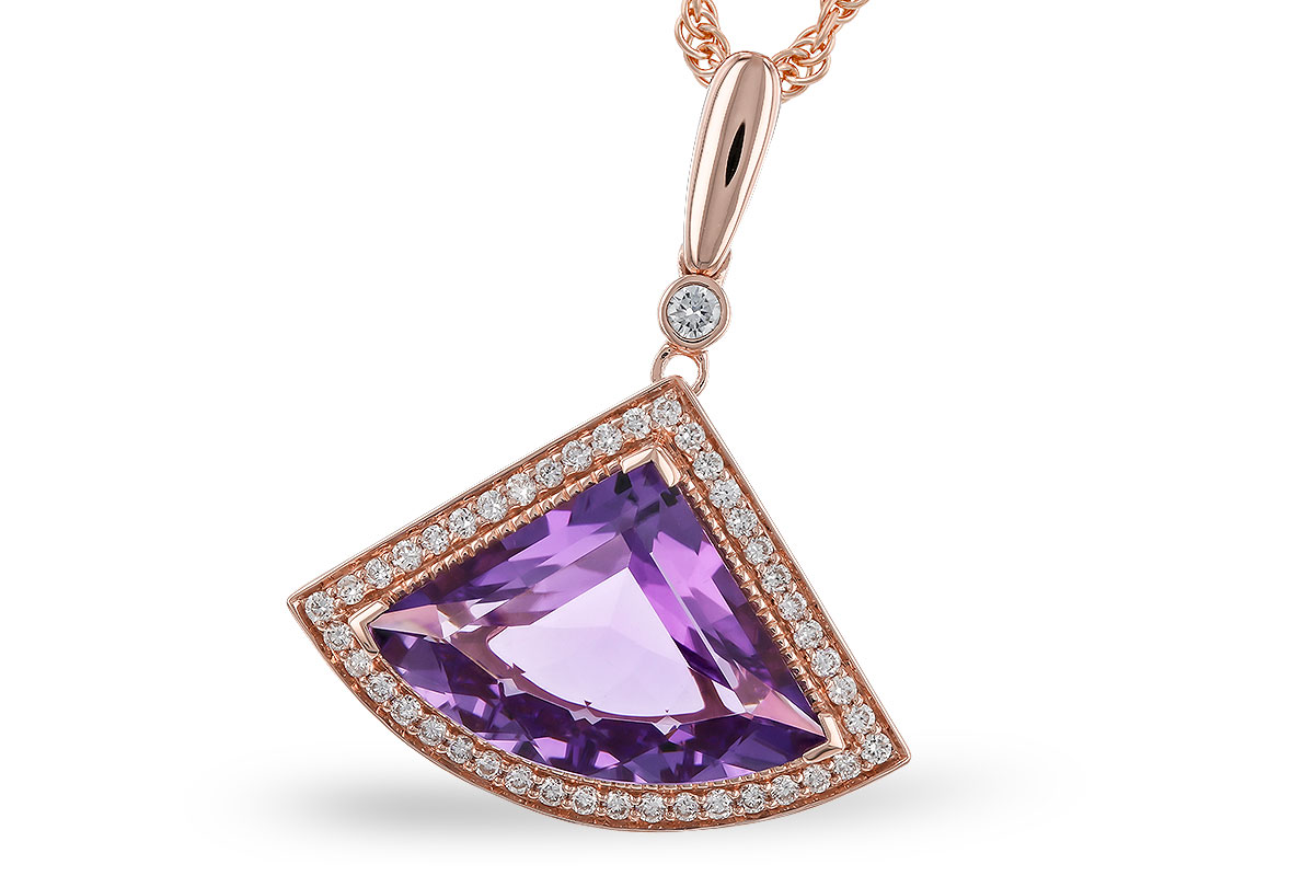 E292-75011: NECKLACE 2.80 AMETHYST 2.97 TGW