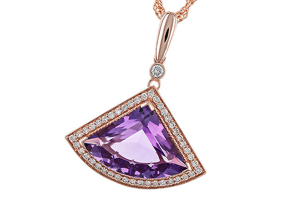 E292-75011: NECKLACE 2.80 AMETHYST 2.97 TGW
