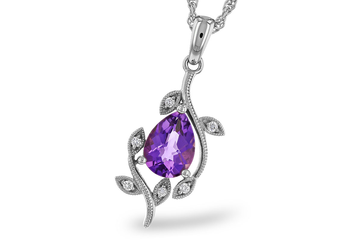 E292-75956: NECKLACE .88 AMETHYST .93 TGW (8x6MM AMY)