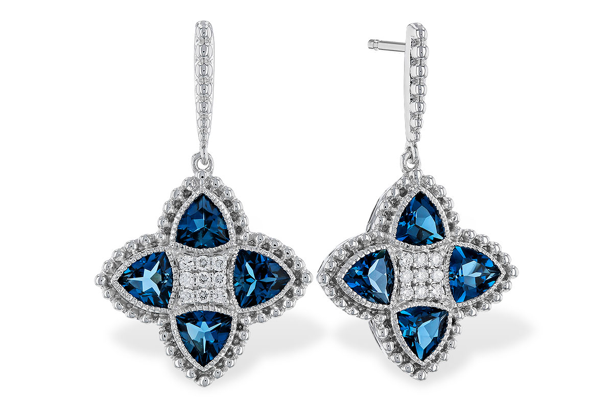 E292-77738: EARRINGS 1.73 LONDON BLUE TOPAZ 1.82 TGW