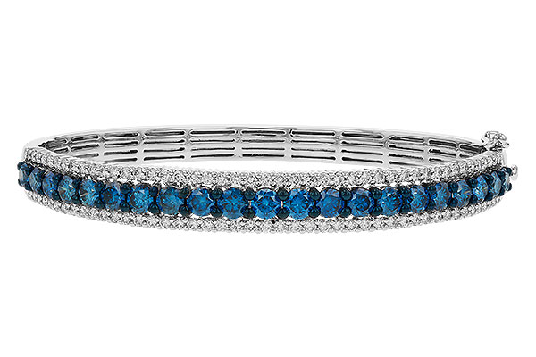 E292-77784: BANGLE 4.05 BLUE DIAS 5.50 TW