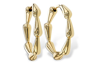 E292-78684: GOLD EARRINGS (21MM)