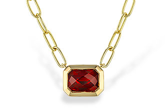 E292-78702: NECKLACE 1.45 GARNET (18")