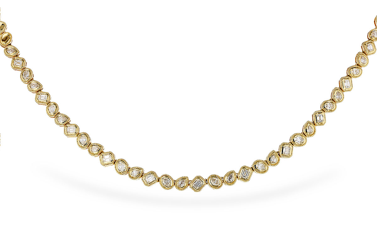 E292-80529: NECKLACE 2.25 TW FANCY CUT DIAS (17.25")