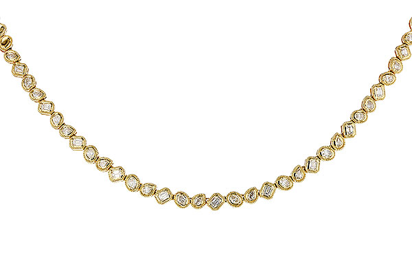 E292-80529: NECKLACE 2.25 TW FANCY CUT DIAS (17.25")
