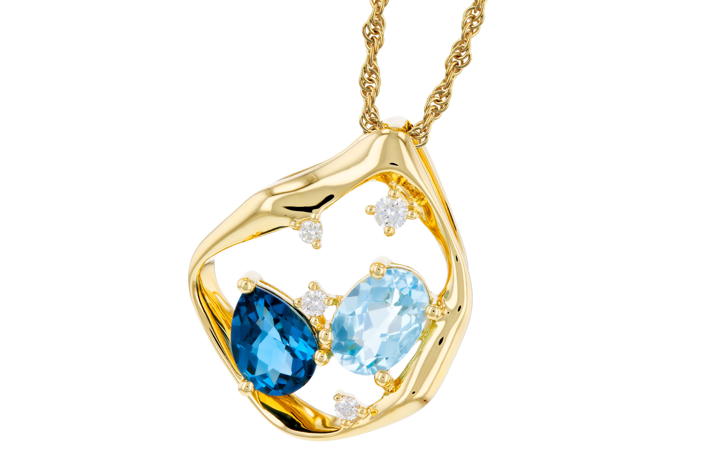 E293-66829: NECKLACE 1.60 TW BLUE TOPAZ 1.67 TGW (7x5MM BT)