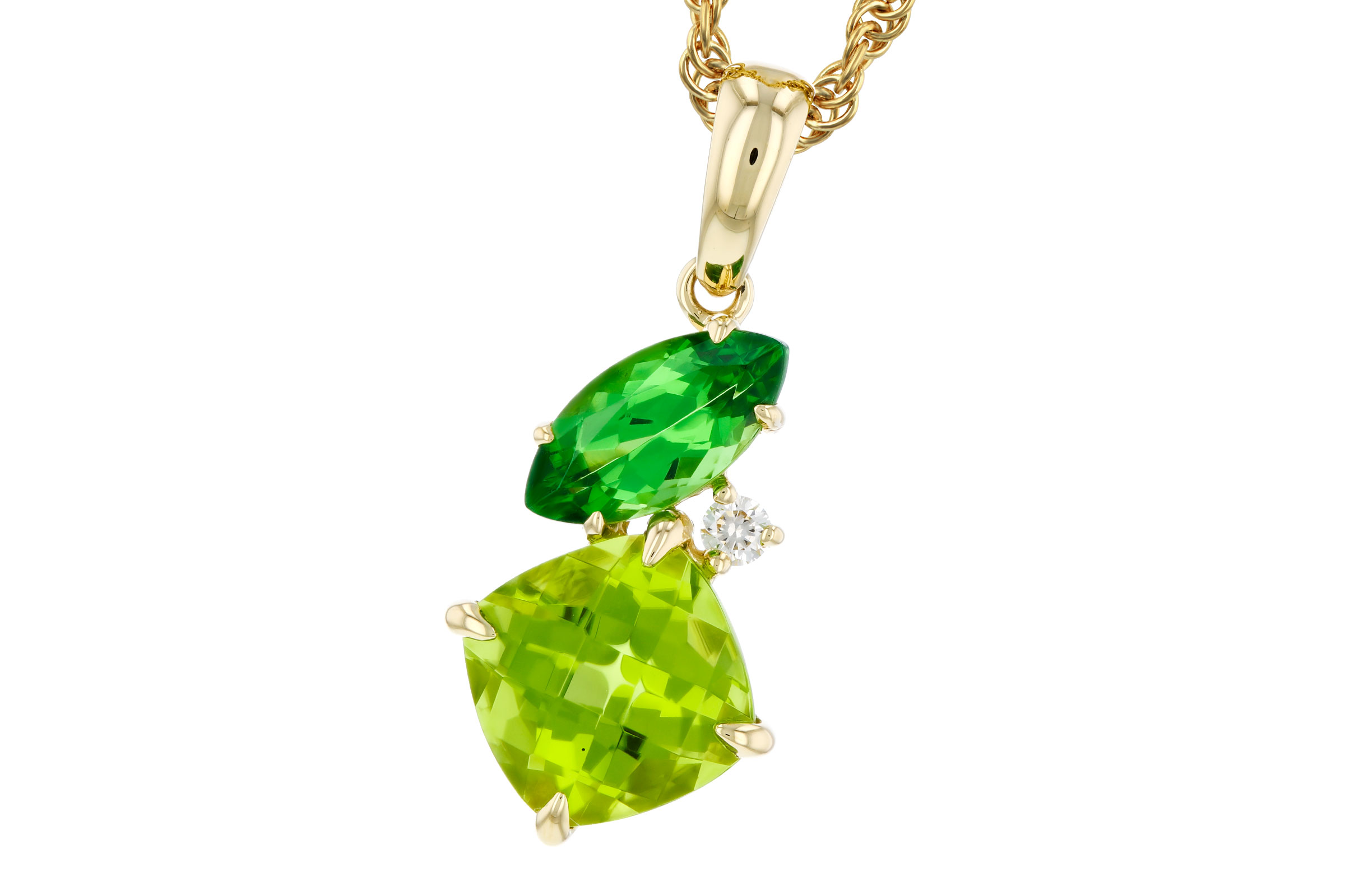 E293-66838: NECKLACE 1.97 TW SEMI-PREC (PER,TSAV) 2.00 TGW