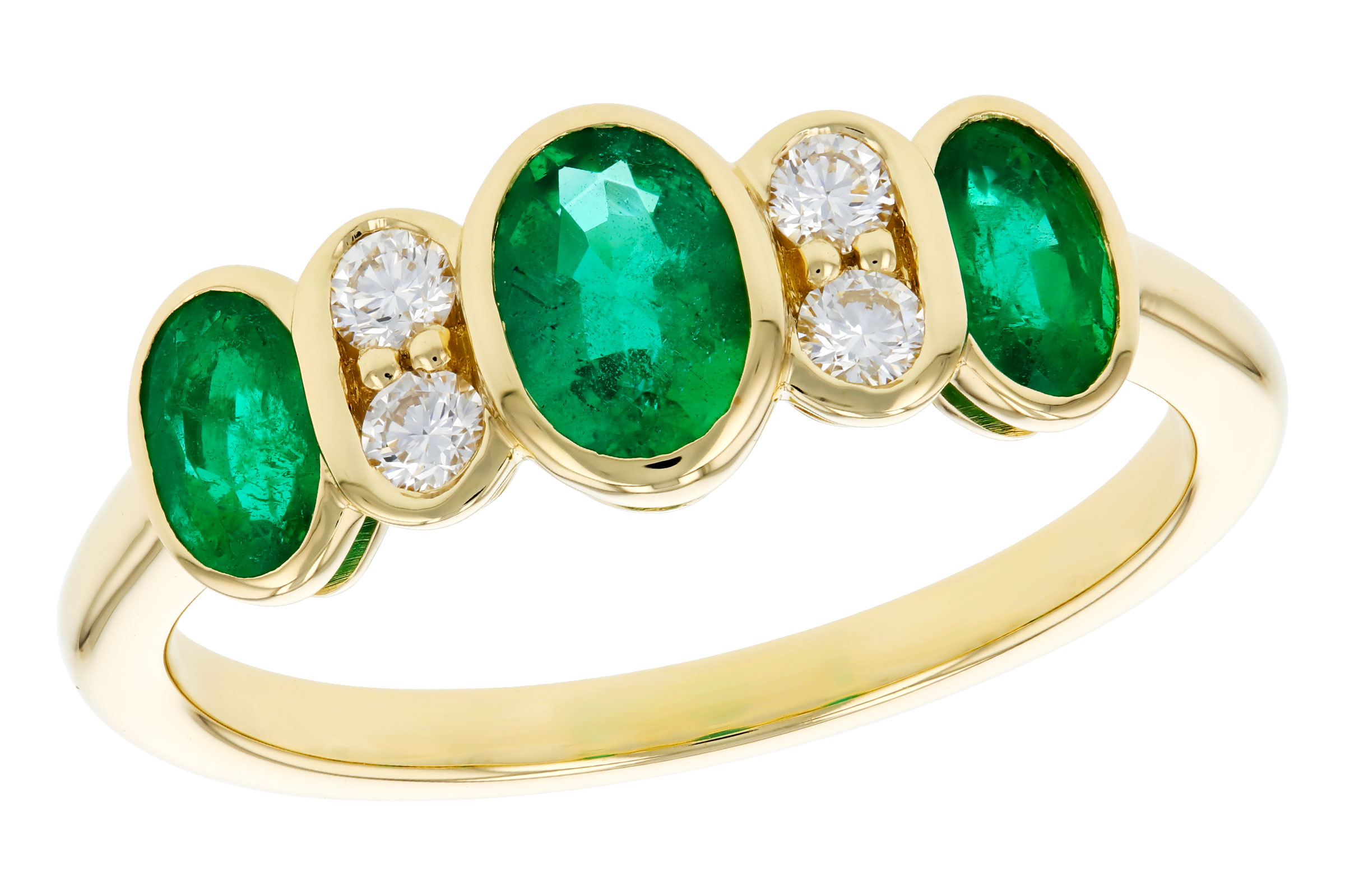 E293-66847: LDS RG .90 TW EMERALD 1.05 TGW