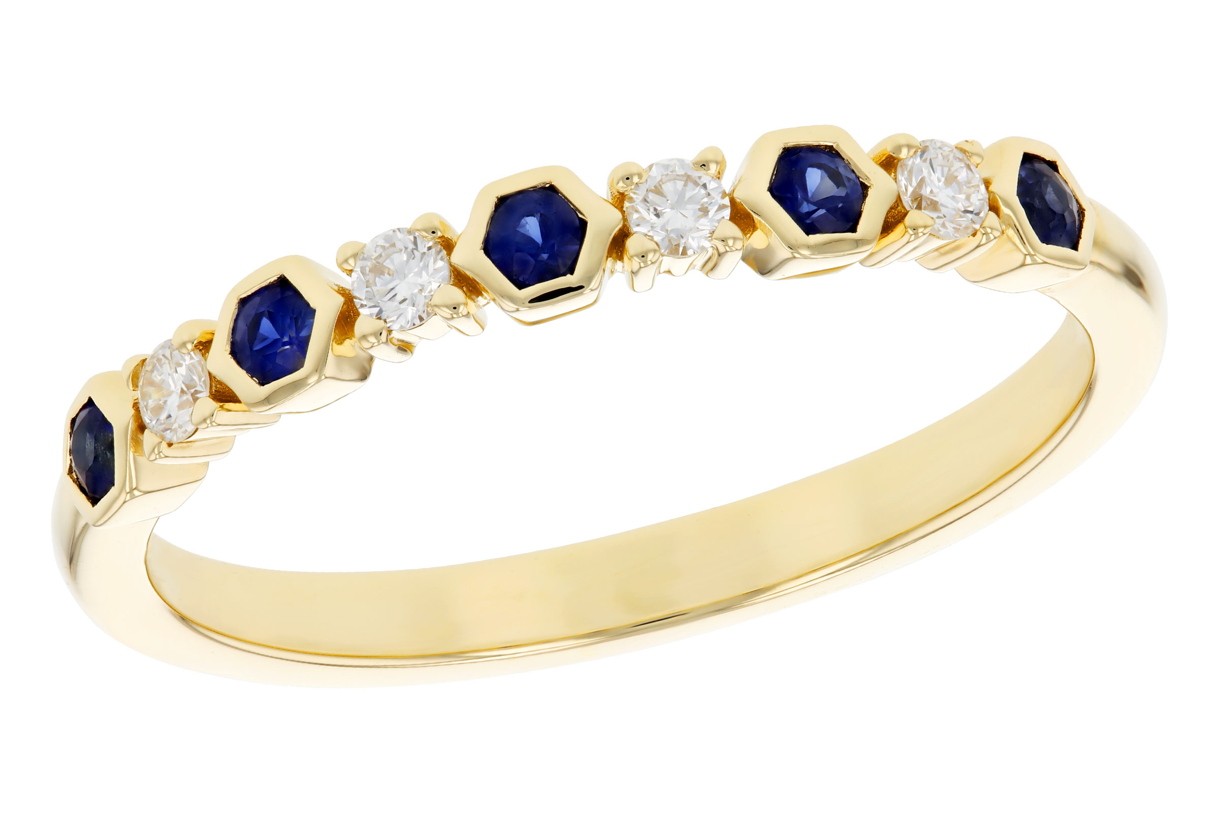 E293-66856: LDS WED RG .14 TW SAPPHIRE .24 TGW