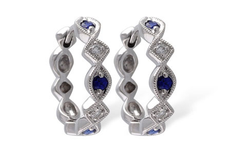 F019-09547: EARRINGS .20 SAPP .25 TGW