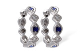 F019-09547: EARRINGS .20 SAPP .25 TGW