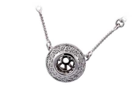 F114-60502: SEMI-NECKLACE .16 TW