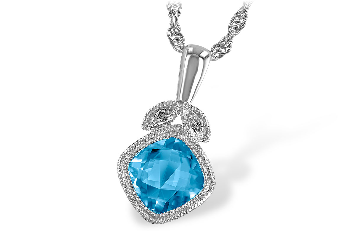 F204-61402: NECK 1.05 BLUE TOPAZ 1.06 TGW