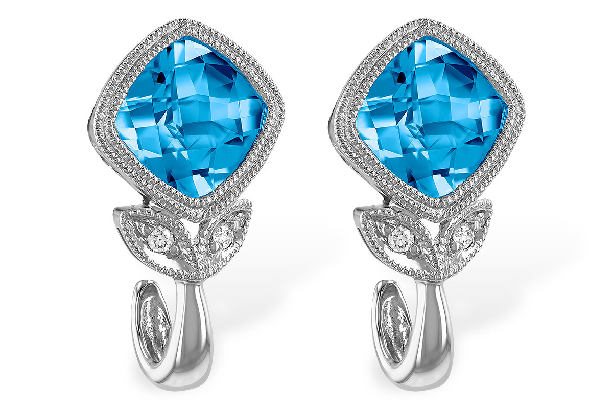 F205-52338: EARR 2.12 BLUE TOPAZ 2.14 TGW