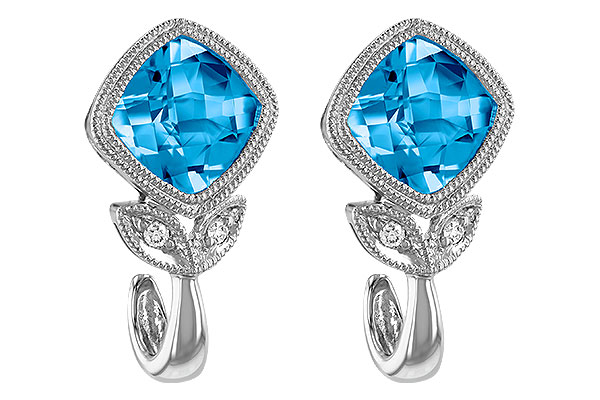 F205-52338: EARR 2.12 BLUE TOPAZ 2.14 TGW