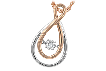 F206-42329: NECKLACE .14 TW