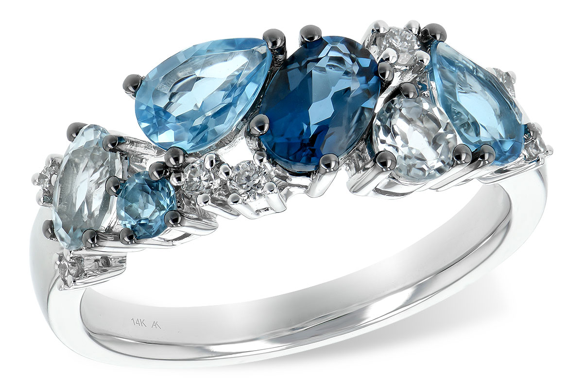 F207-27811: LDS RG 2.05 BLUE TOPAZ 2.16 TGW