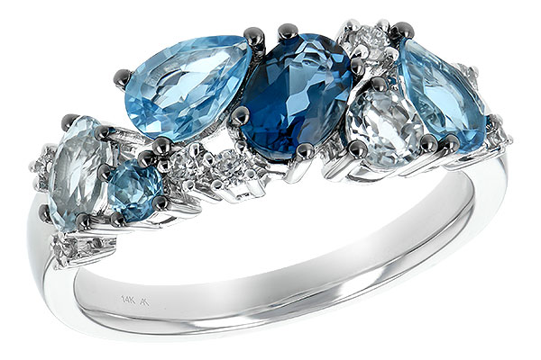 F207-27811: LDS RG 2.05 BLUE TOPAZ 2.16 TGW