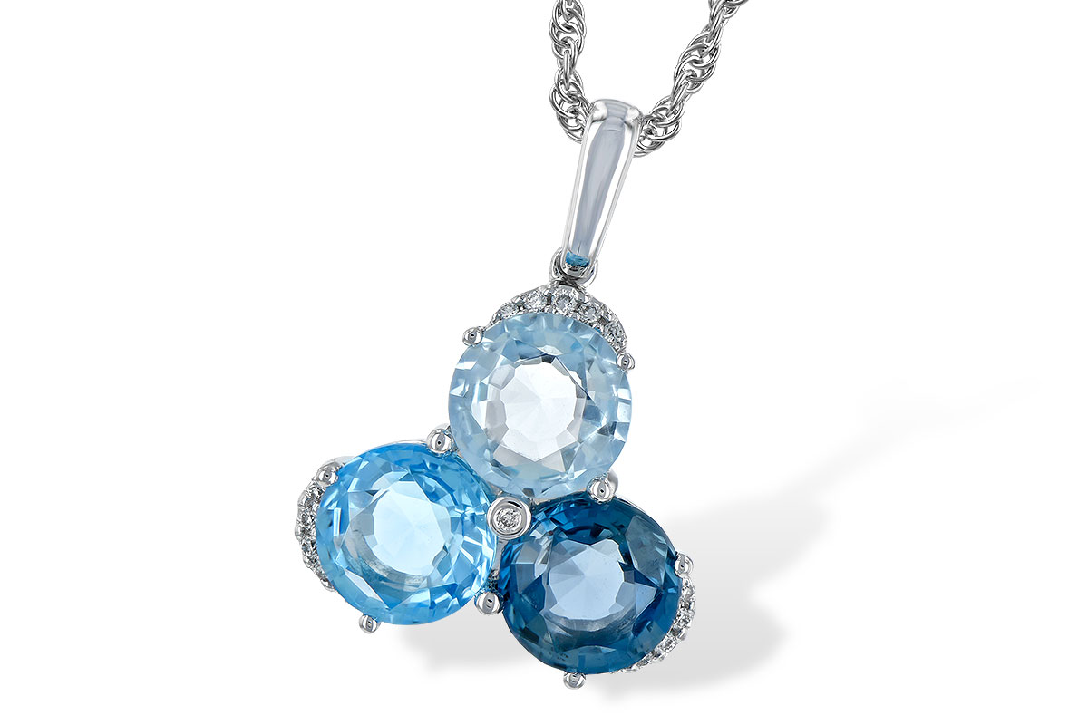 F207-28720: NECK 4.01 BLUE TOPAZ 4.06 TGW