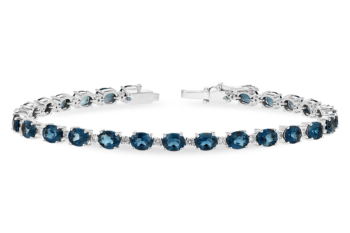 F207-29556: BRACELET 8.97 LONDON BLUE TPZ 9.55 TGW