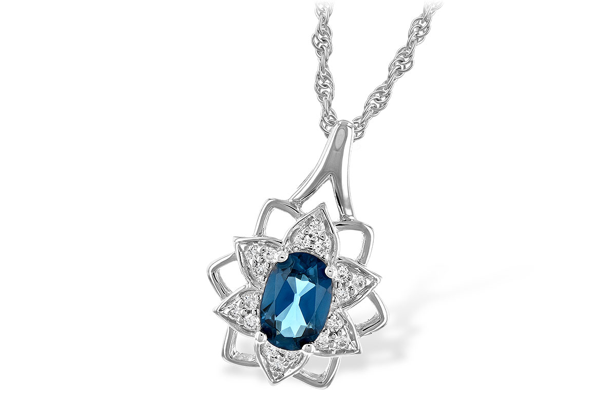 F207-34102: NECK .47 BLUE TOPAZ .56 TGW