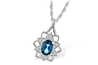 F207-34102: NECK .47 BLUE TOPAZ .56 TGW