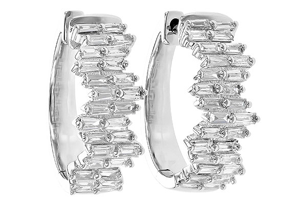 F208-23256: EARR .70 TW BAGUETTE DIAS