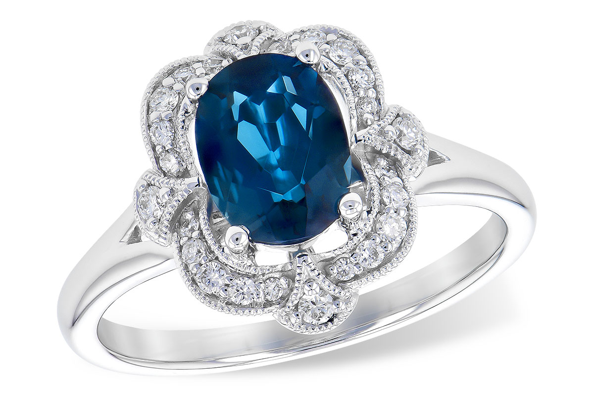 F290-97756: LDS RG 1.35 LONDON BLUE TOPAZ 1.50 TGW