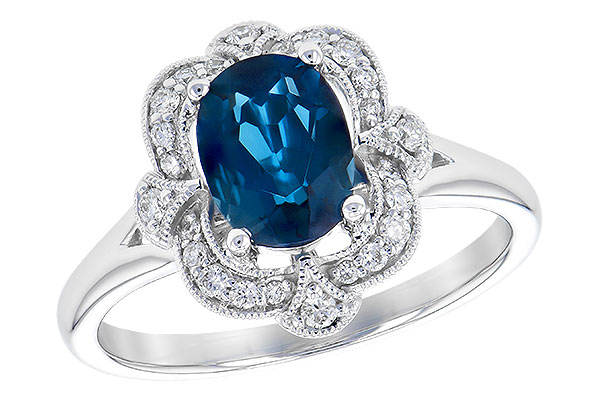 F290-97756: LDS RG 1.35 LONDON BLUE TOPAZ 1.50 TGW