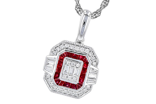 F291-82284: NECK .29 TW RUBY .48 TGW