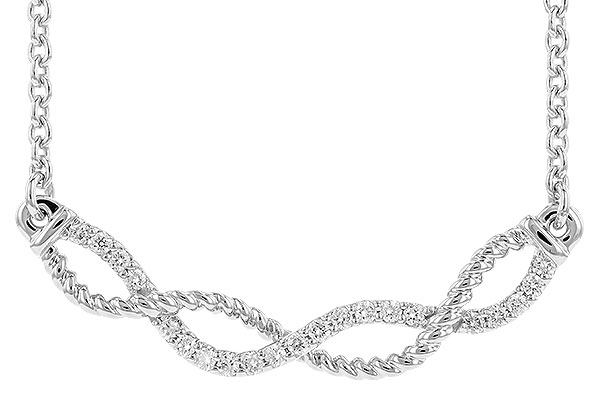 F291-83229: NECKLACE .12 TW (18")