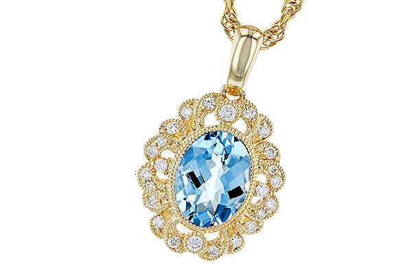 F291-84147: NECK .98 AQUA 1.12 TGW (8x6MM AQ)