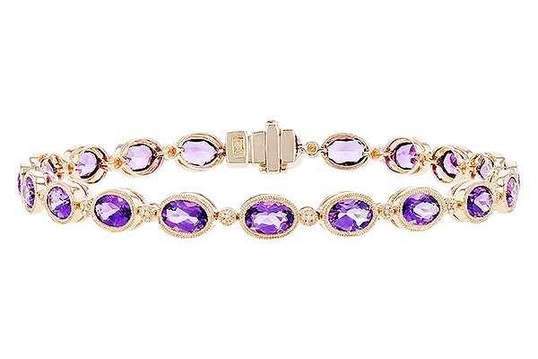 F291-84156: BRACELET 6.86 TW AMETHYST 6.90 TGW