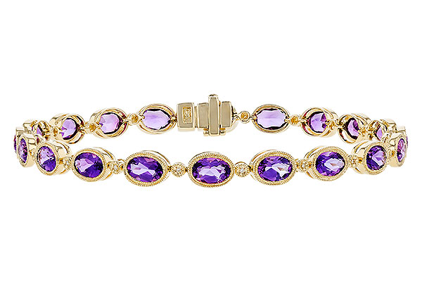 F291-84156: BRACELET 6.86 TW AMETHYST 6.90 TGW